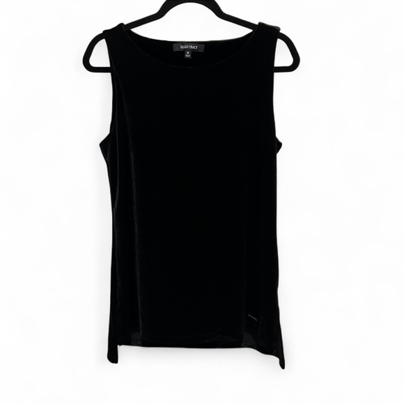 Ellen Tracy Tops - Ellen Tracy Classic Black Velvet Tank Top